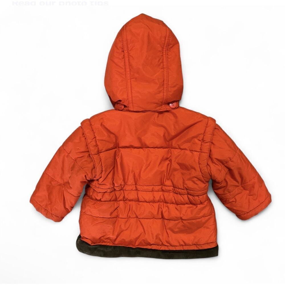 Vintage Winnie The Pooh Tigger Baby Winter Coat Jacket Orange 3-6 Months - Picture 7 of 7